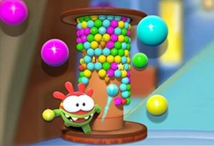 Om Nom Color Bubble Tower Puzzle